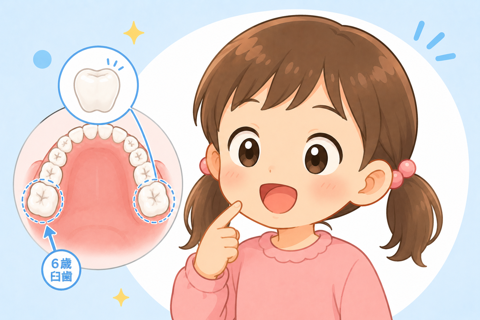 6歳臼歯を守ろう！お子さまの将来の歯を守るために